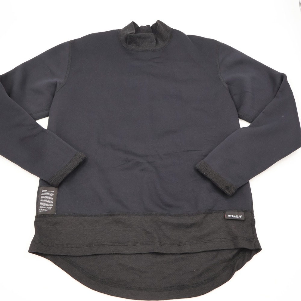 Peckham Midweight Flyers Shirt Women L Black Nomex Thermal FR CWU-89/P Mock Neck